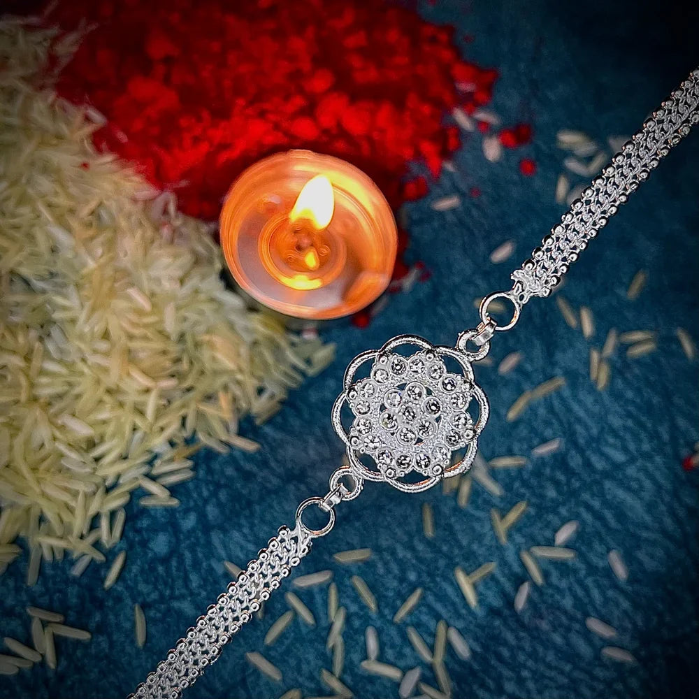 Silver Rakhi